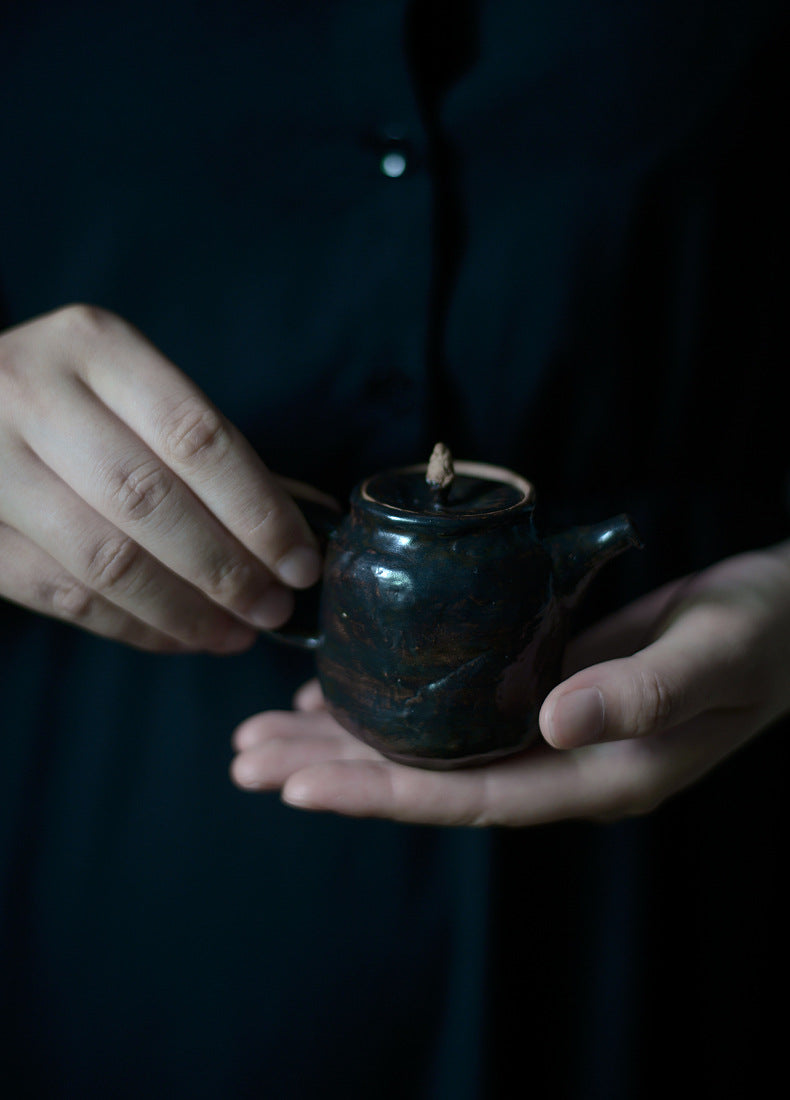 Dark Calligraphy Teapot