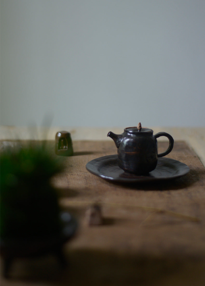 Dark Calligraphy Teapot