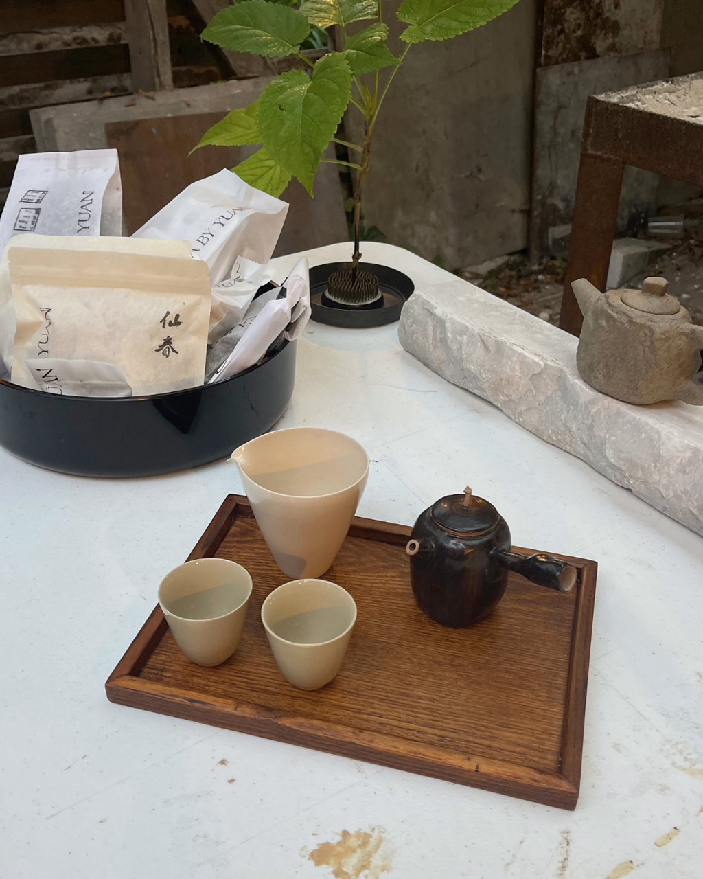 Dark Calligraphy Teapot