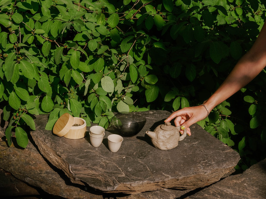 Sedimentary Stone Teapot