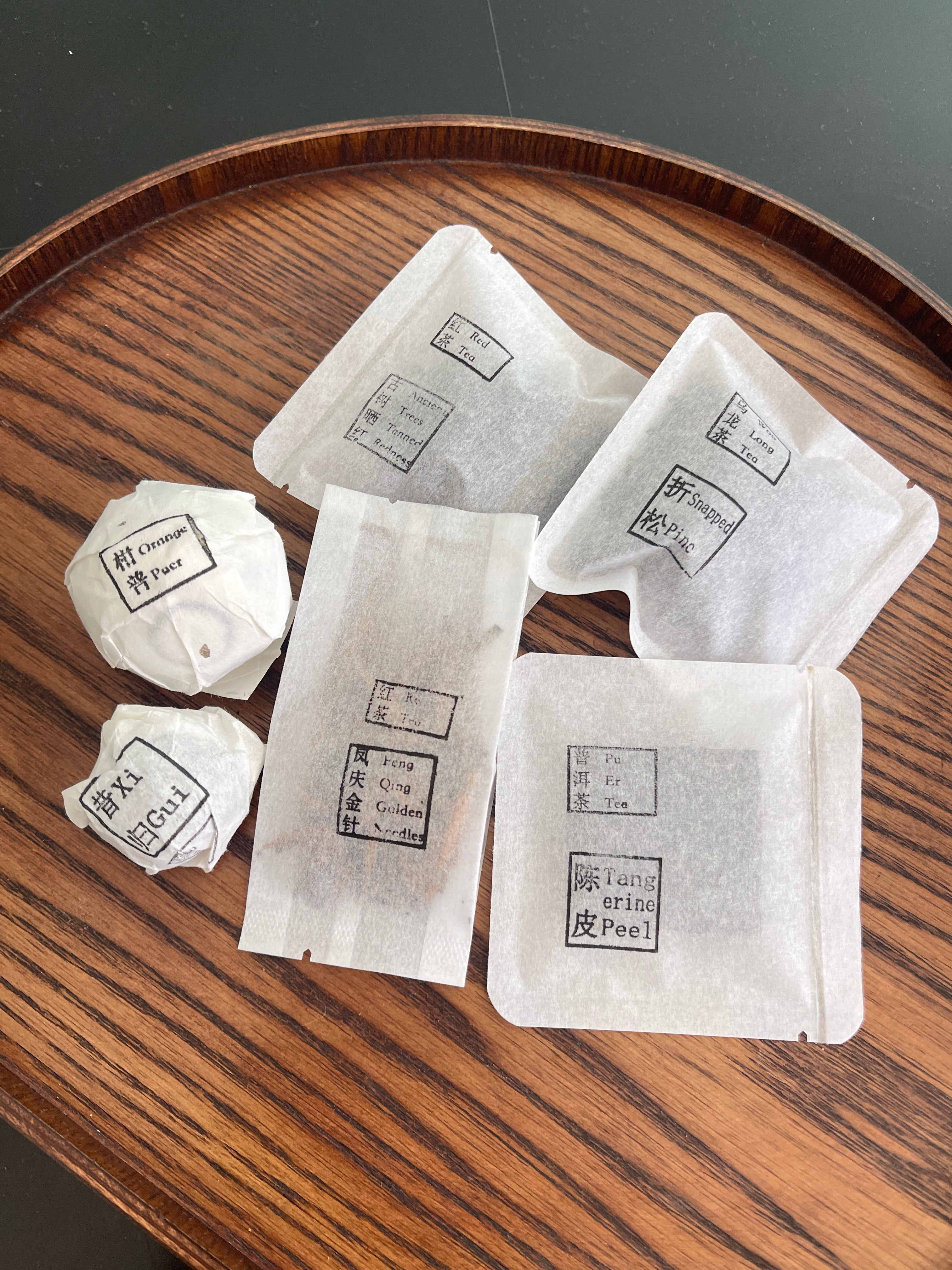 Volcanic Ash Tasting Menu - Puer, Red & Oolong Tea