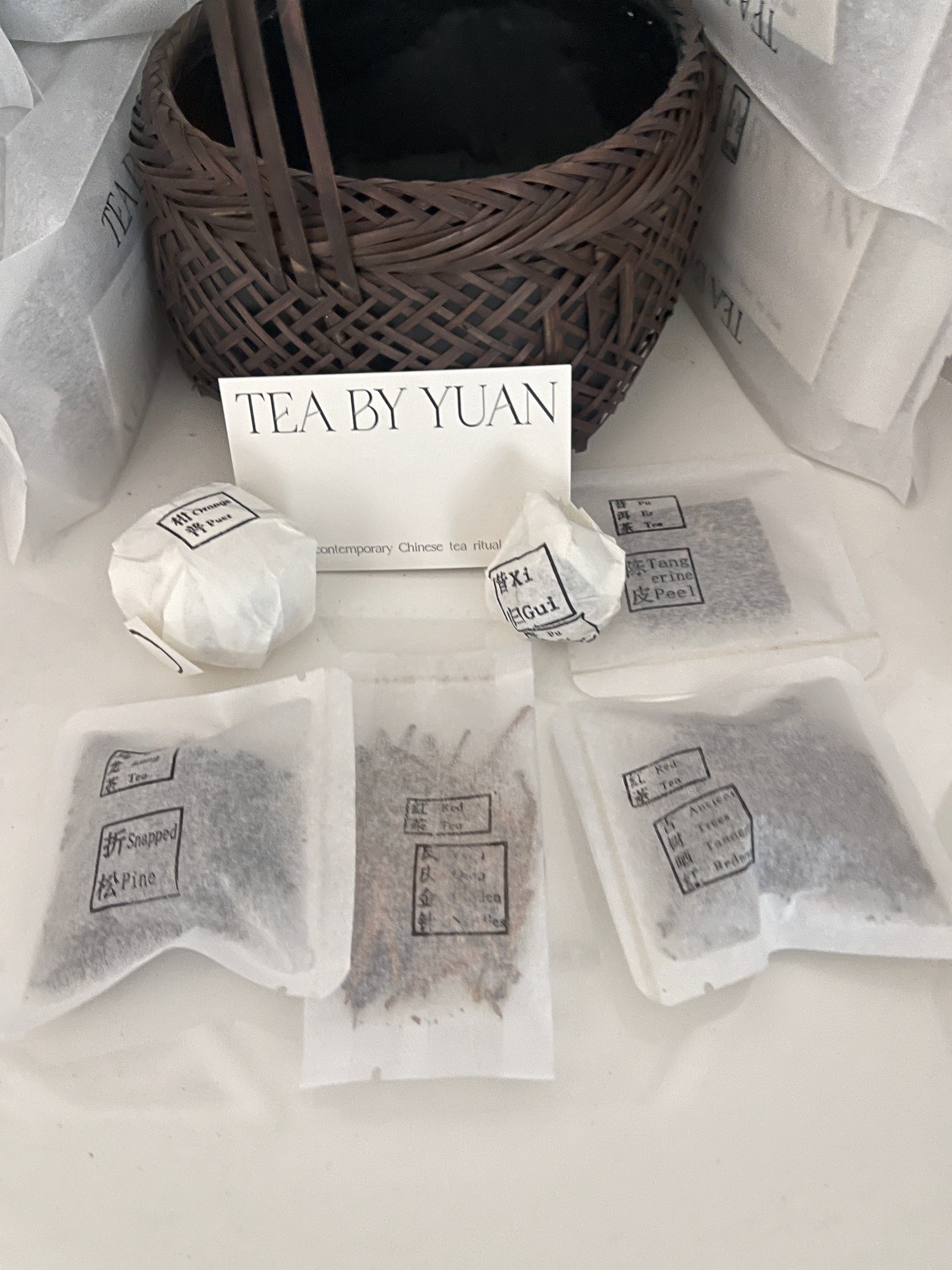 Volcanic Ash Tasting Menu - Puer, Red & Oolong Tea